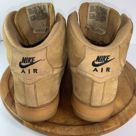 Nike Air Force 1 High 'Flax' Wheat Brown 922066-203 Boy’s 7Y - Picture 15 of 16